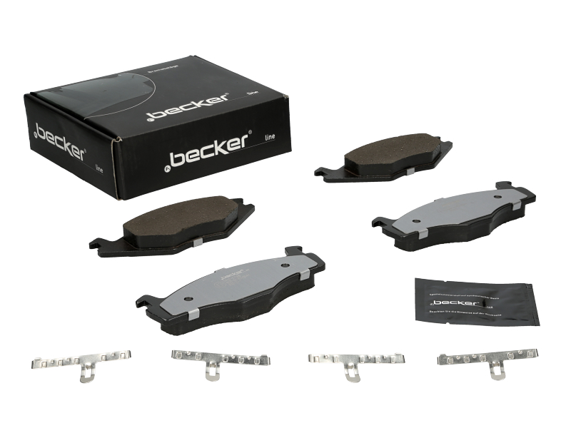 Jeu de 4 plaquettes de frein | F.BECKER_LINE