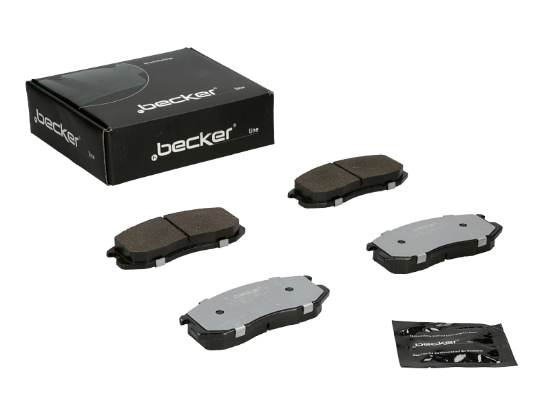 Jeu de 4 plaquettes de frein | F.BECKER_LINE