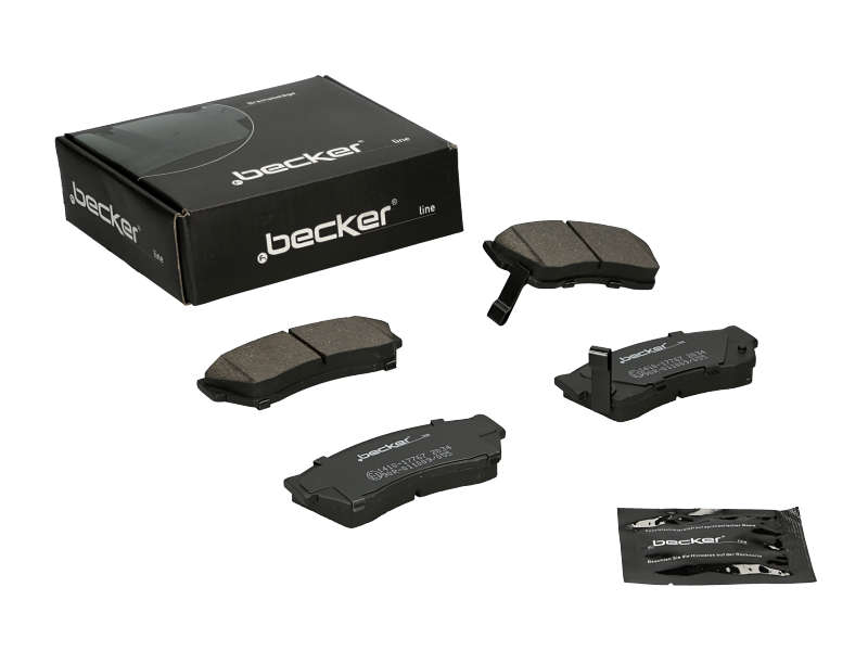 Jeu de 4 plaquettes de frein | F.BECKER_LINE