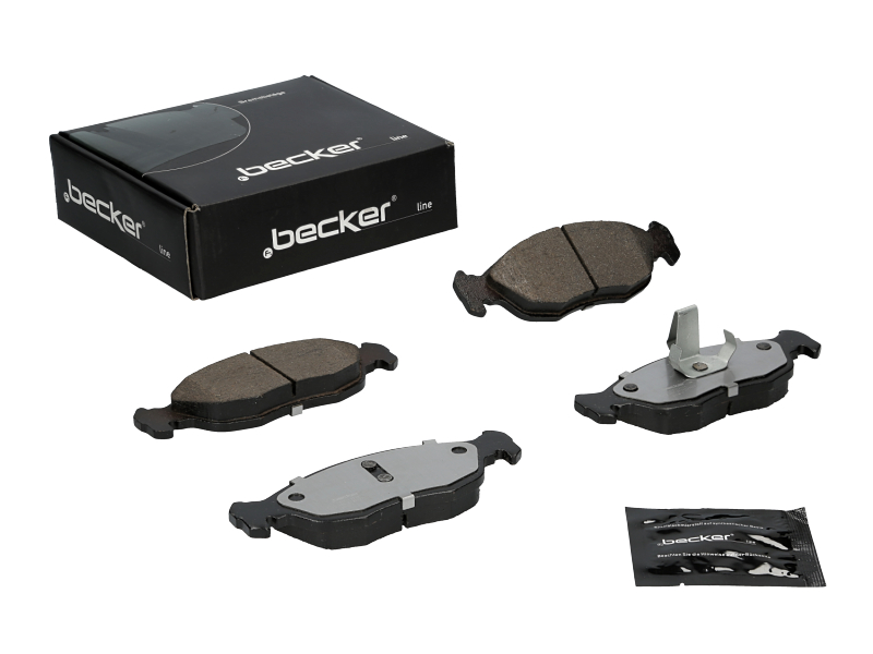 Jeu de 4 plaquettes de frein | F.BECKER_LINE