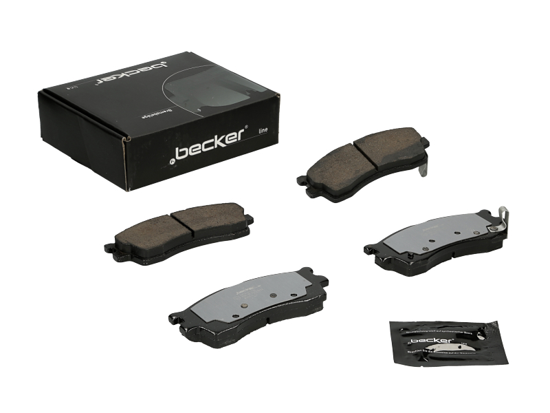 Jeu de 4 plaquettes de frein | F.BECKER_LINE