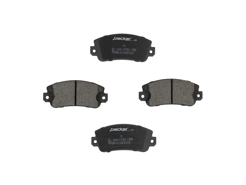 Jeu de 4 plaquettes de frein | F.BECKER_LINE
