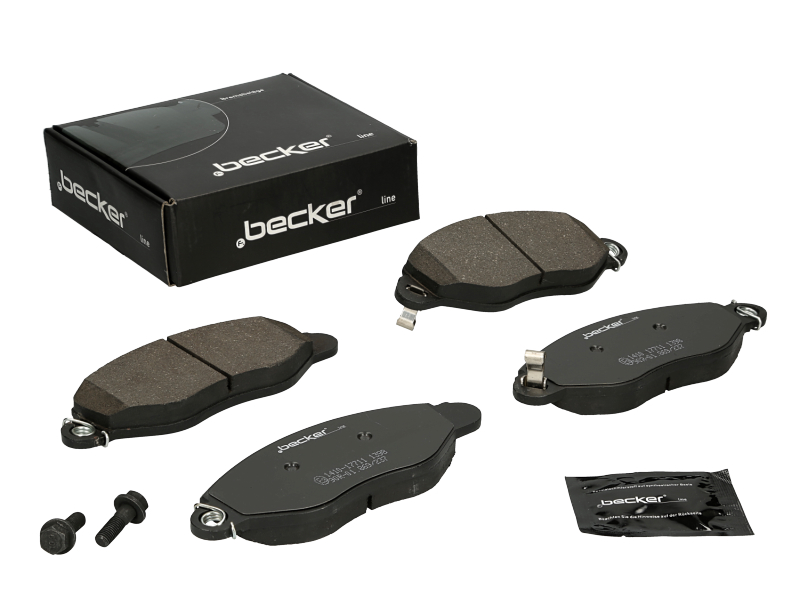 Jeu de 4 plaquettes de frein | F.BECKER_LINE