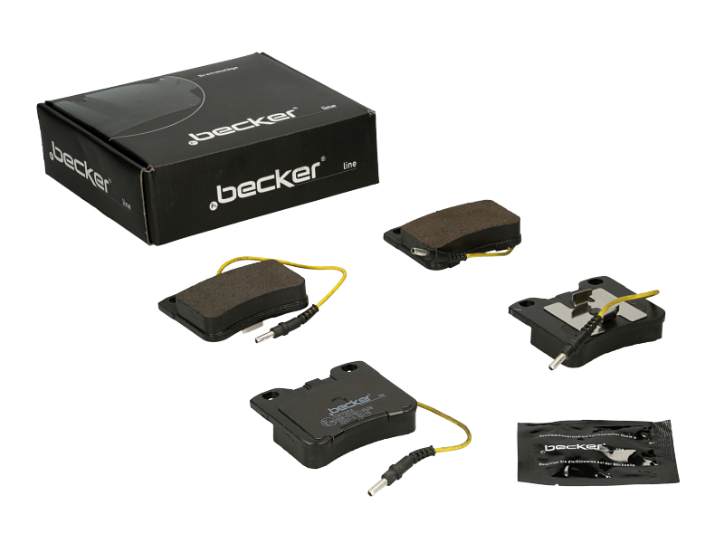 Jeu de 4 plaquettes de frein | F.BECKER_LINE