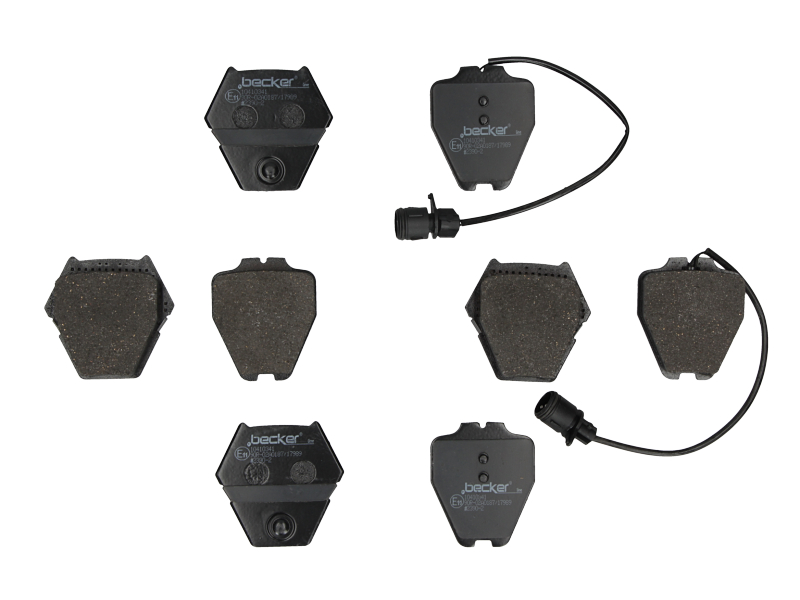 Jeu de 4 plaquettes de frein | F.BECKER_LINE
