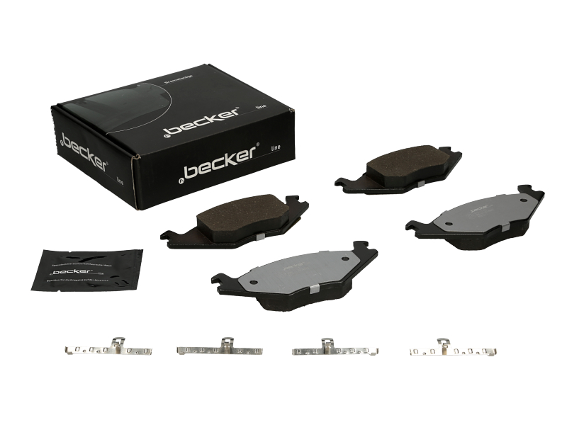 Jeu de 4 plaquettes de frein | F.BECKER_LINE