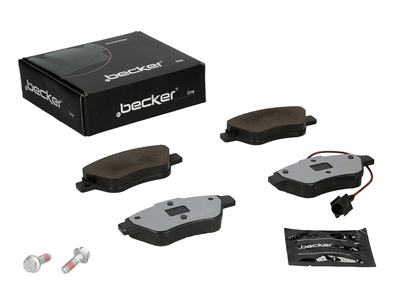Jeu de 4 plaquettes de frein | F.BECKER_LINE