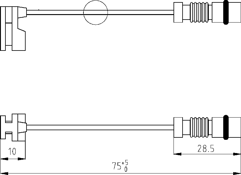 Contact d'avertissement, usure des plaquettes de frein | F.BECKER_LINE