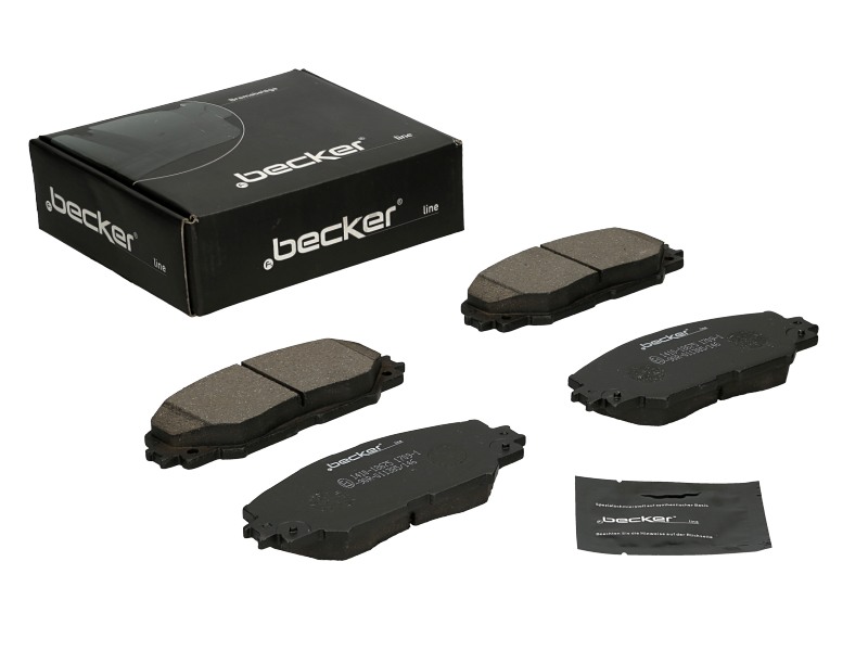 Jeu de 4 plaquettes de frein | F.BECKER_LINE