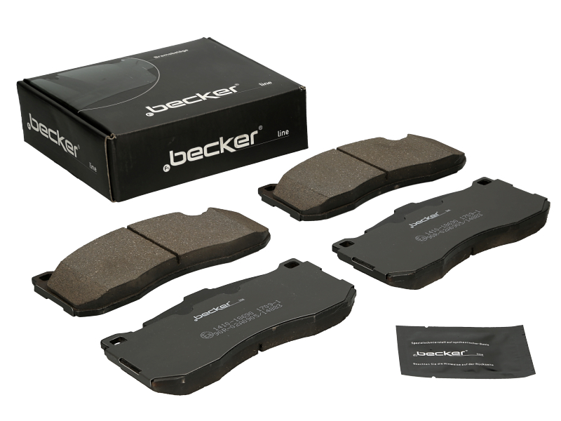 Jeu de 4 plaquettes de frein | F.BECKER_LINE