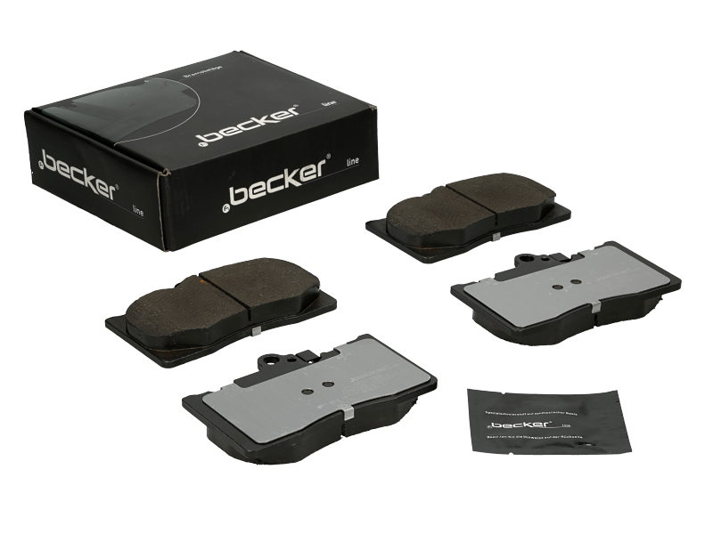 Jeu de 4 plaquettes de frein | F.BECKER_LINE