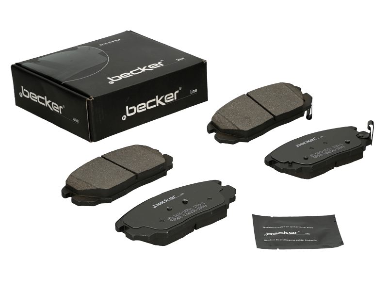 Jeu de 4 plaquettes de frein | F.BECKER_LINE