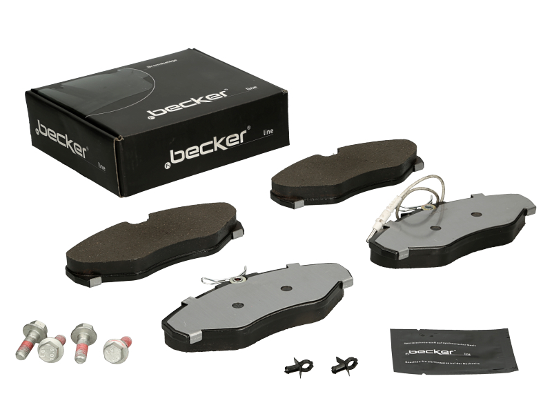 Jeu de 4 plaquettes de frein | F.BECKER_LINE