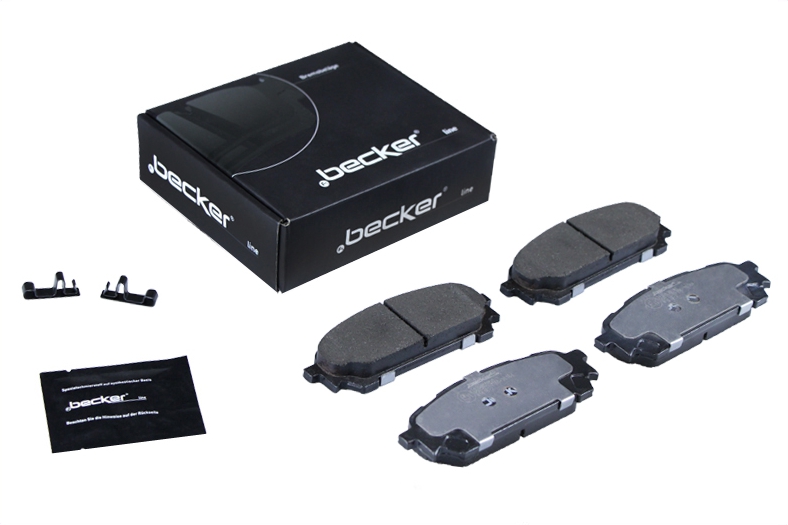 Jeu de 4 plaquettes de frein | F.BECKER_LINE