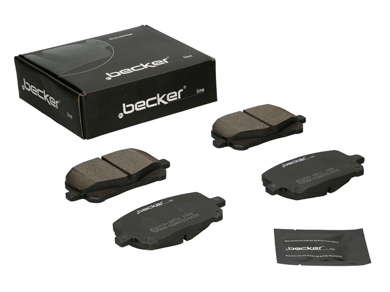 Jeu de 4 plaquettes de frein | F.BECKER_LINE