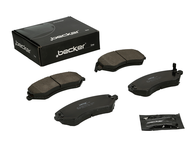 Jeu de 4 plaquettes de frein | F.BECKER_LINE