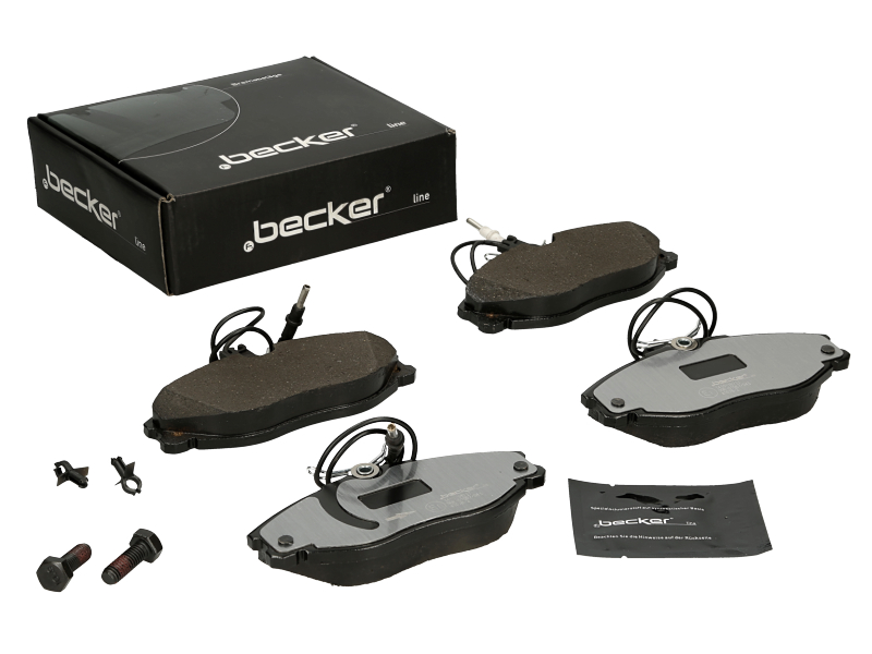 Jeu de 4 plaquettes de frein | F.BECKER_LINE