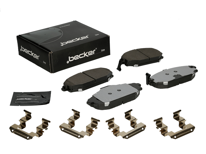Jeu de 4 plaquettes de frein | F.BECKER_LINE