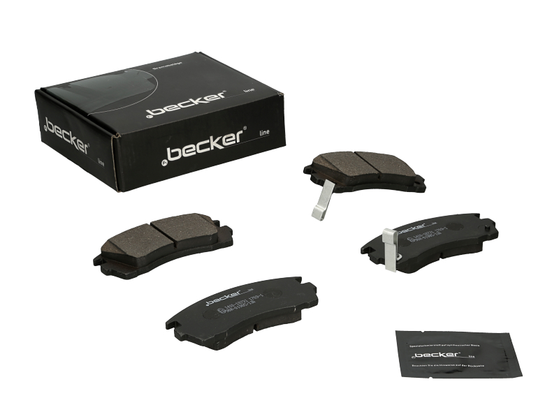 Jeu de 4 plaquettes de frein | F.BECKER_LINE