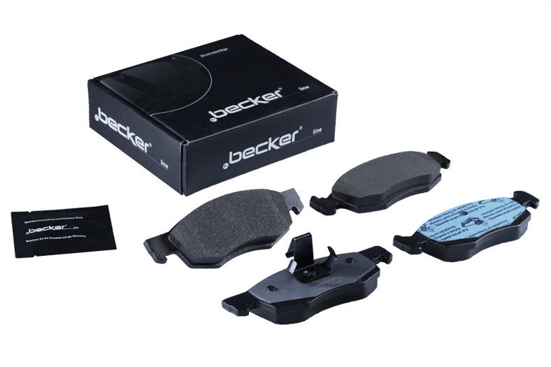Jeu de 4 plaquettes de frein | F.BECKER_LINE