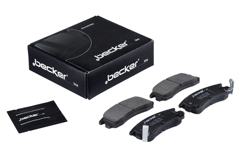 Jeu de 4 plaquettes de frein | F.BECKER_LINE