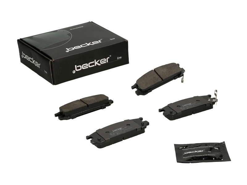 Jeu de 4 plaquettes de frein | F.BECKER_LINE