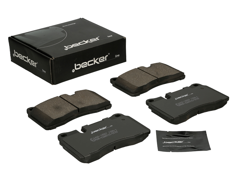 Jeu de 4 plaquettes de frein | F.BECKER_LINE
