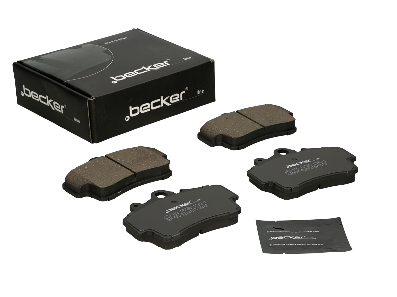 Jeu de 4 plaquettes de frein | F.BECKER_LINE