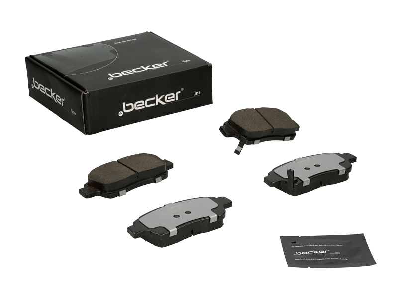 Jeu de 4 plaquettes de frein | F.BECKER_LINE