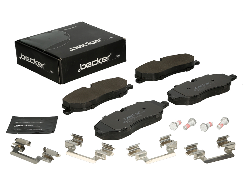 Jeu de 4 plaquettes de frein | F.BECKER_LINE