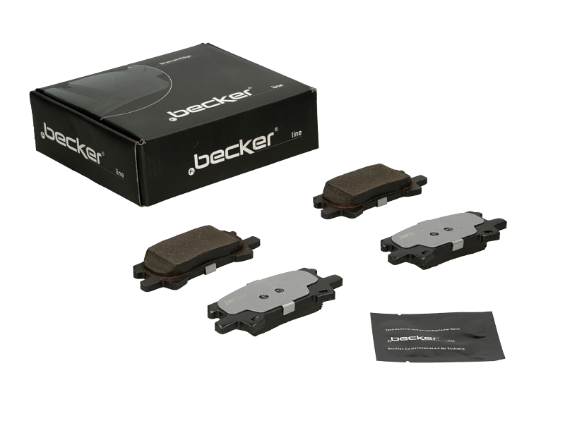 Jeu de 4 plaquettes de frein | F.BECKER_LINE
