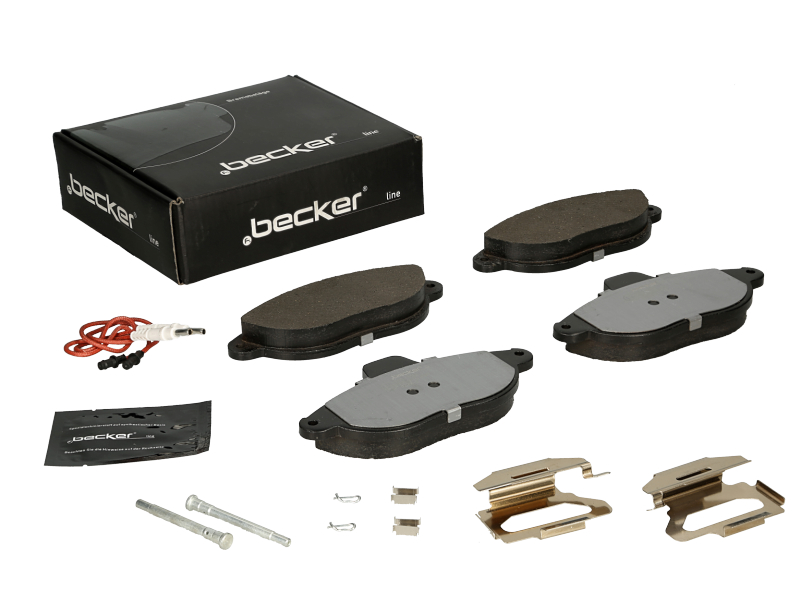 Jeu de 4 plaquettes de frein | F.BECKER_LINE