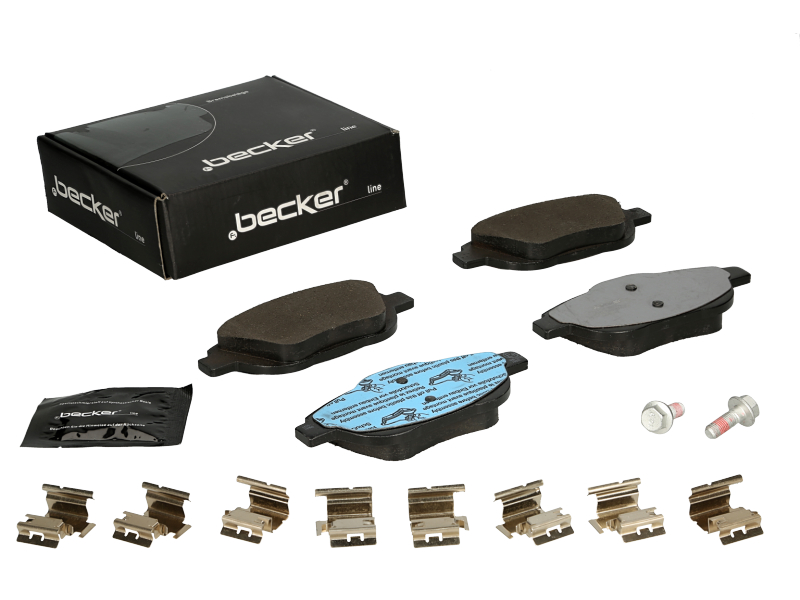 Jeu de 4 plaquettes de frein | F.BECKER_LINE