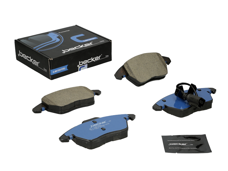 Jeu de 4 plaquettes de frein | F.BECKER_LINE