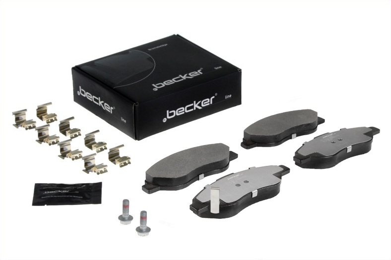 Jeu de 4 plaquettes de frein | F.BECKER_LINE