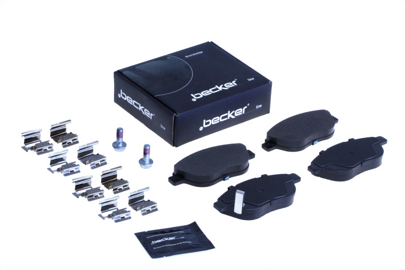 Jeu de 4 plaquettes de frein | F.BECKER_LINE