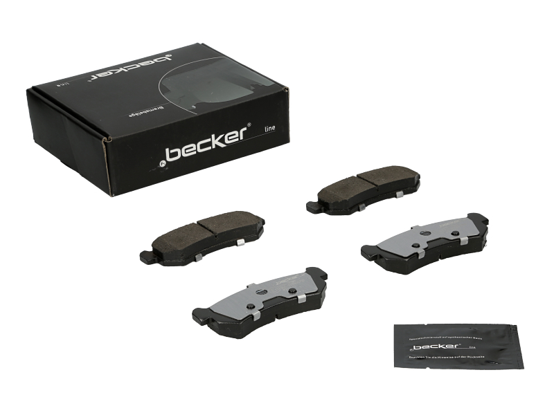 Jeu de 4 plaquettes de frein | F.BECKER_LINE