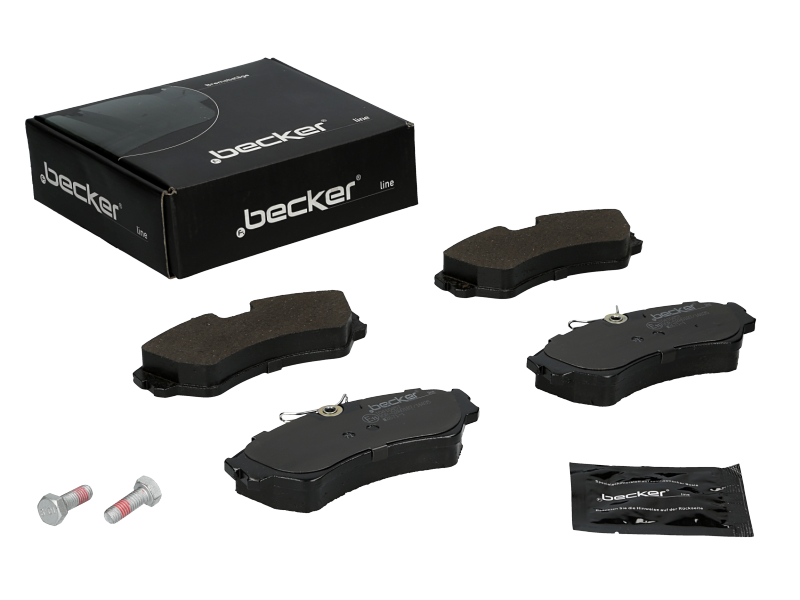 Jeu de 4 plaquettes de frein | F.BECKER_LINE