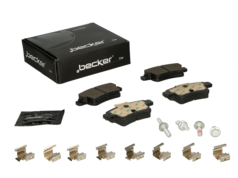 Jeu de 4 plaquettes de frein | F.BECKER_LINE