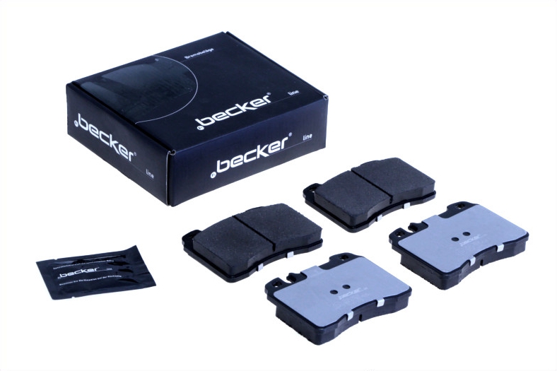 Jeu de 4 plaquettes de frein | F.BECKER_LINE