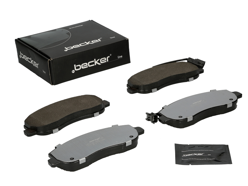 Jeu de 4 plaquettes de frein | F.BECKER_LINE