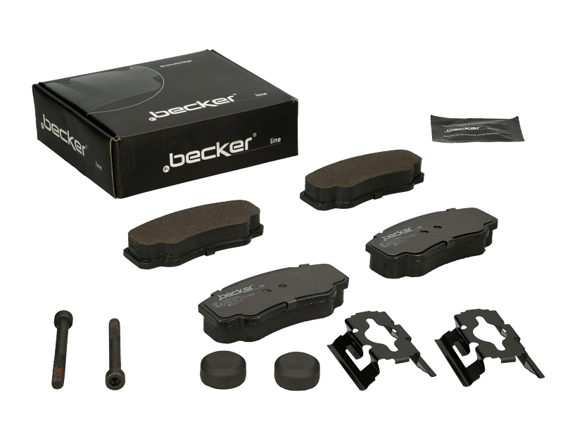 Jeu de 4 plaquettes de frein | F.BECKER_LINE
