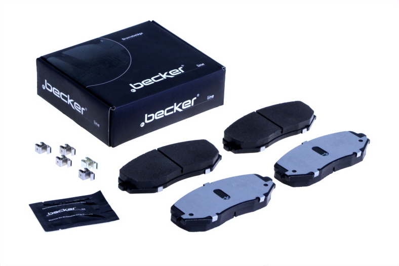 Jeu de 4 plaquettes de frein | F.BECKER_LINE