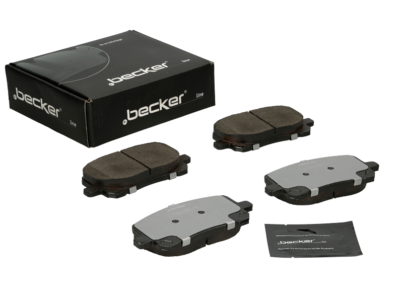 Jeu de 4 plaquettes de frein | F.BECKER_LINE