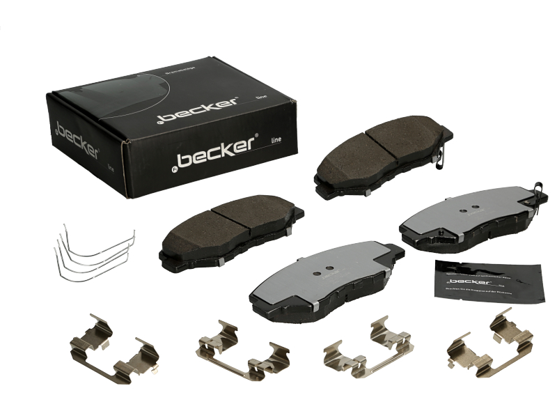 Jeu de 4 plaquettes de frein | F.BECKER_LINE