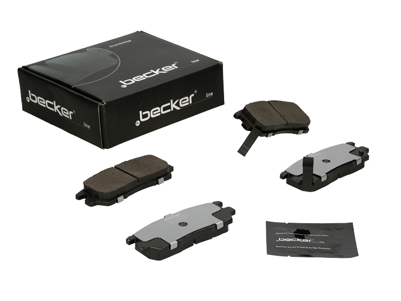 Jeu de 4 plaquettes de frein | F.BECKER_LINE