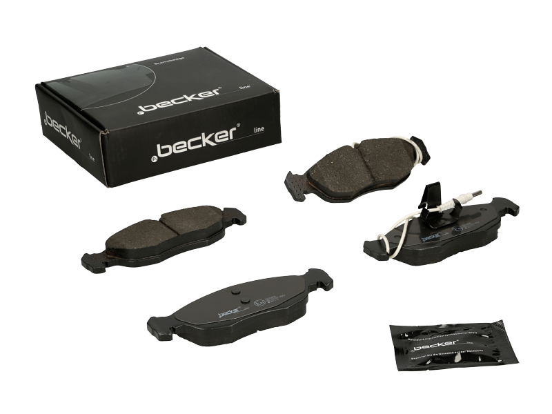 Jeu de 4 plaquettes de frein | F.BECKER_LINE