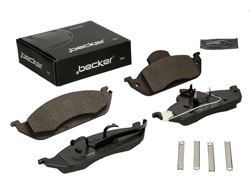 Jeu de 4 plaquettes de frein | F.BECKER_LINE