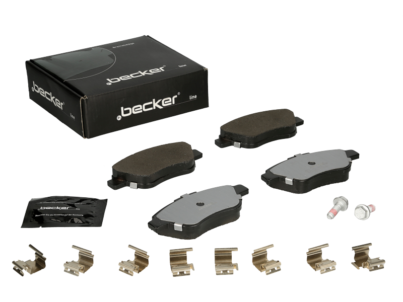 Jeu de 4 plaquettes de frein | F.BECKER_LINE
