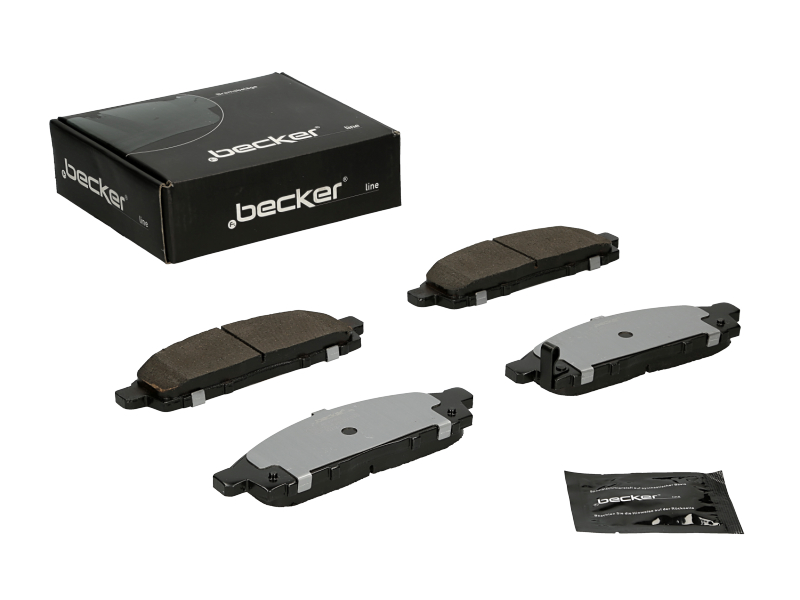 Jeu de 4 plaquettes de frein | F.BECKER_LINE